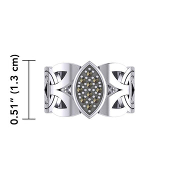 Borre Silver Ring with Gemstones TRI1948 - Jewelry